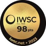 IWSC 98 points, 2023 award badge for Bardstown Bourbon Co.
