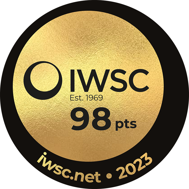 IWSC 98 points, 2023 award badge for Bardstown Bourbon Co.