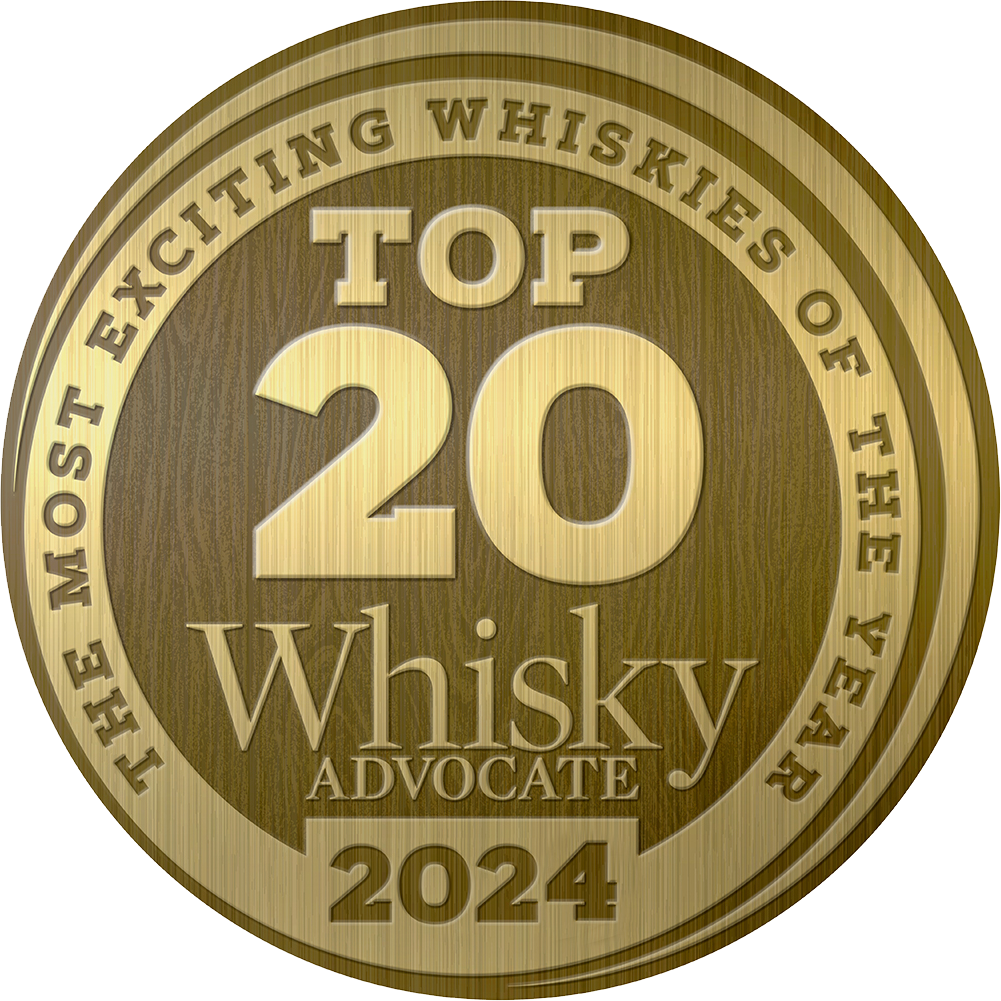 Top 20 Most Exciting Whiskies of the Year 2024—Whisky Advocate medal for Bardstown Bourbon Co.