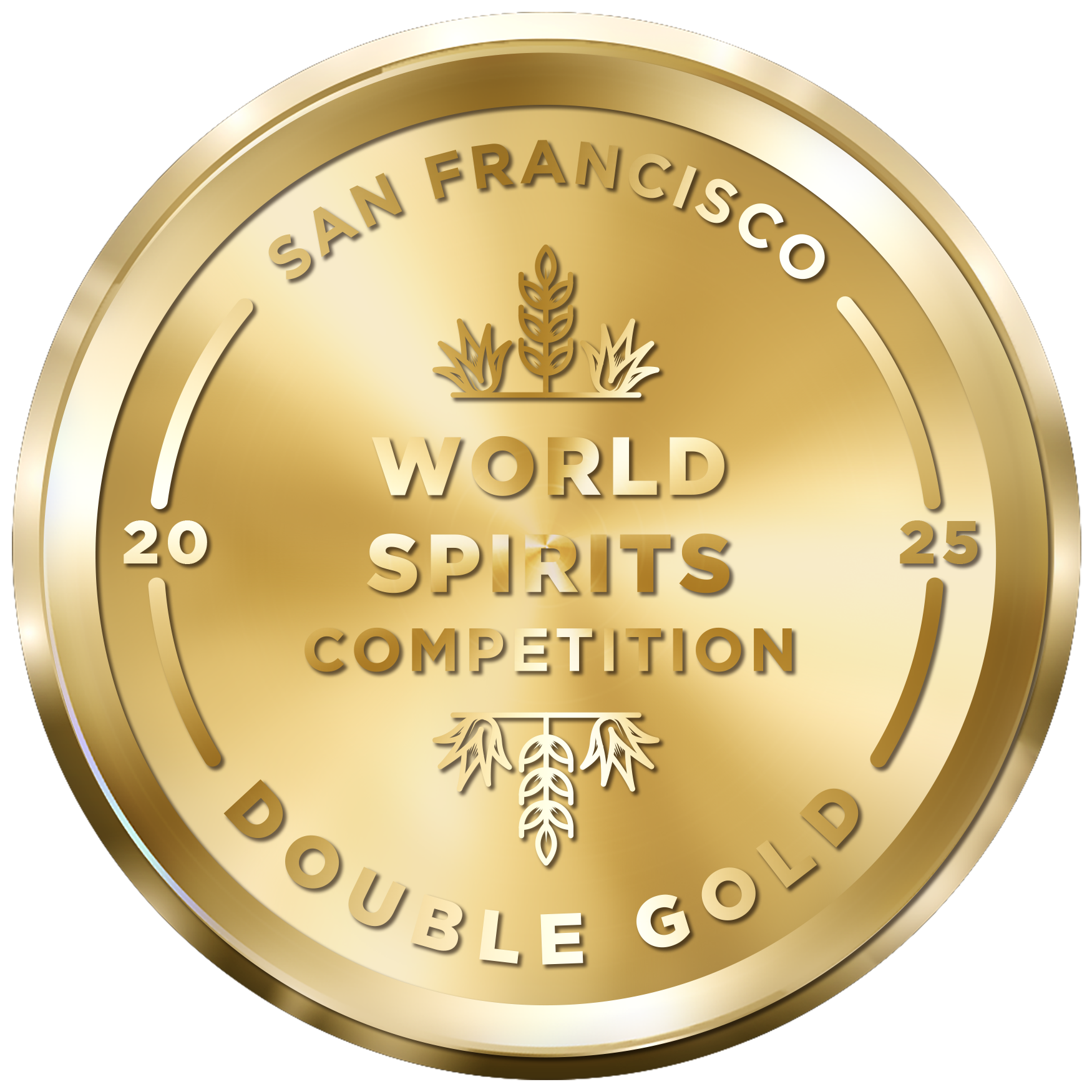 San Francisco World Spirits Competition Double Gold 2025 medal for Bardstown Bourbon.