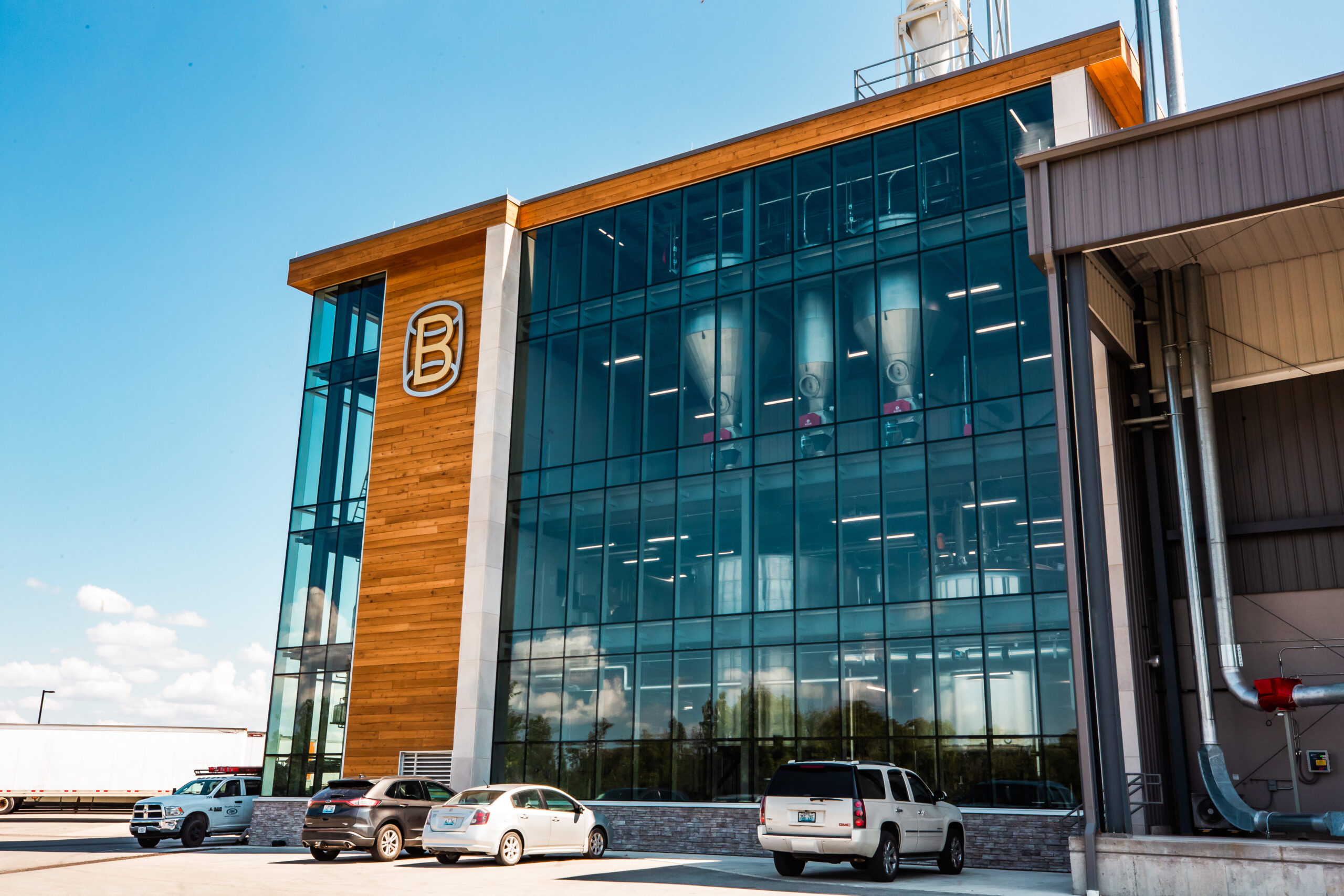 Exterior of Bardstown Bourbon Company distillery campus