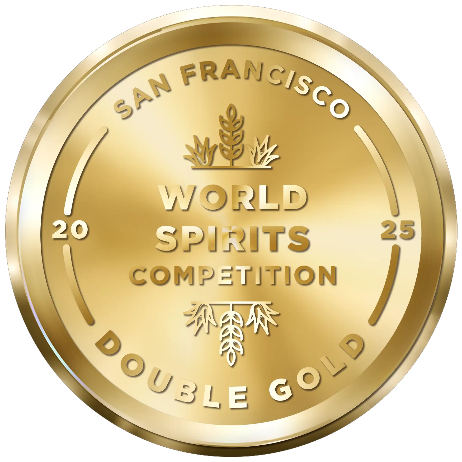 San Francisco World Spirits Competition Double Gold 2025 medal for Bardstown Bourbon.