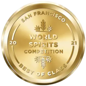 Award badge: Bardstown Bourbon won Best of Class at SFWSC (2021)