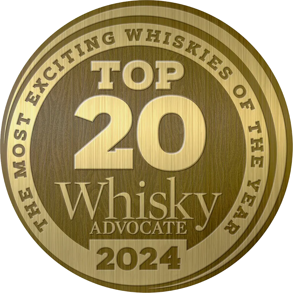 Top 20 Most Exciting Whiskies of the Year 2024—Whisky Advocate medal for Bardstown Bourbon Co.